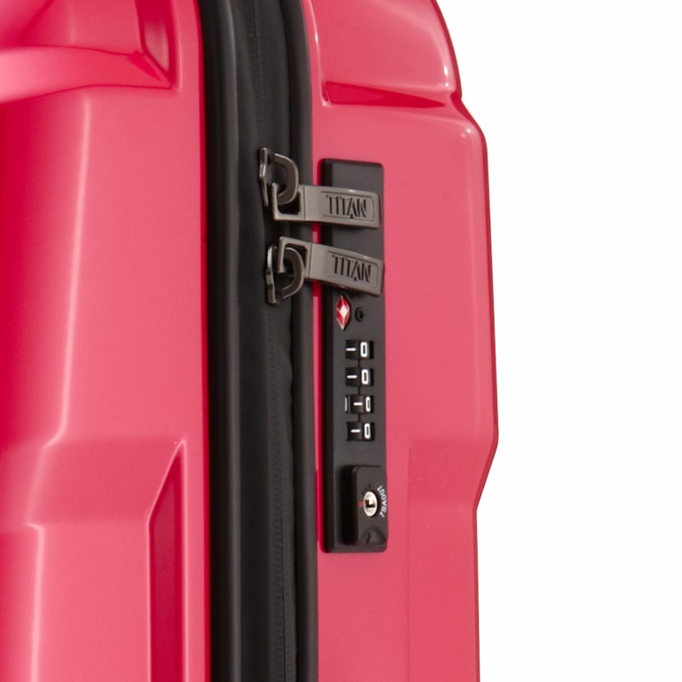 Koffer X2 71 cm Fresh Pink, Farbe: rosa/pink, Marke: Titan, Abmessungen in cm: 48x71x28, Bild 4 von 7
