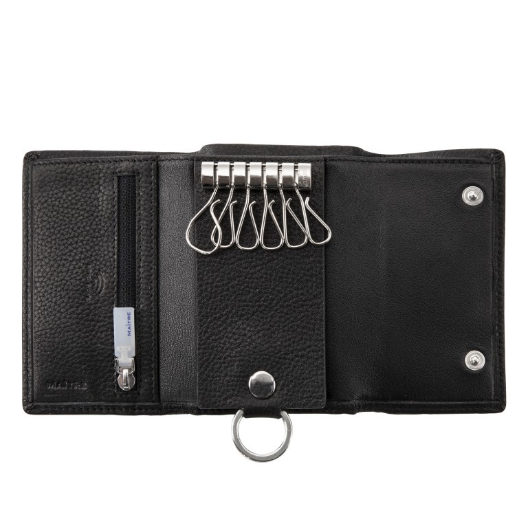 Schlüsseletui Hundsbach Sigurt mit RFID-Schutz Schwarz, Farbe: schwarz, Marke: Maitre, EAN: 4053533584369, Abmessungen in cm: 10.5x6.5x2.5, Bild 3 von 4
