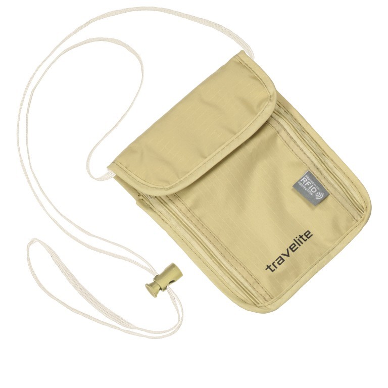 Brustbeutel Protected RFID Beige, Farbe: beige, Marke: Travelite, EAN: 4027002069251, Bild 1 von 3