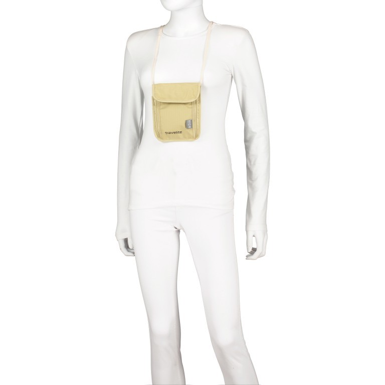Brustbeutel Protected RFID Beige, Farbe: beige, Marke: Travelite, EAN: 4027002069251, Bild 2 von 3