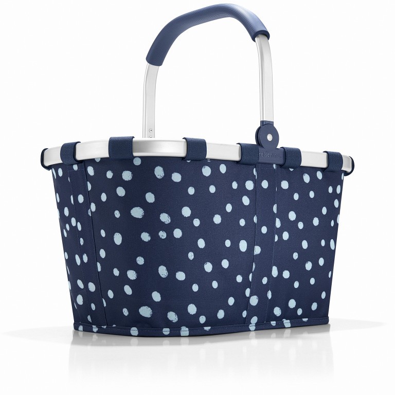 Einkaufskorb Carrybag Spots Navy, Farbe: blau/petrol, Marke: Reisenthel, EAN: 4012013584268, Abmessungen in cm: 48x29x28, Bild 1 von 5
