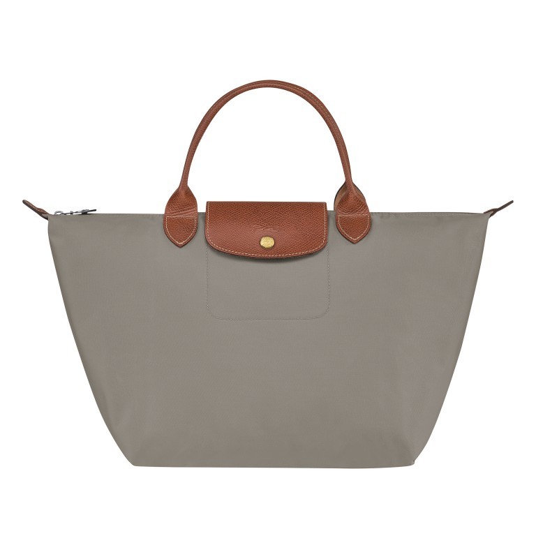 Handtasche Le Pliage Handtasche M Grau, Farbe: grau, Marke: Longchamp, EAN: 3597922208944, Abmessungen in cm: 30x28x20, Bild 1 von 4