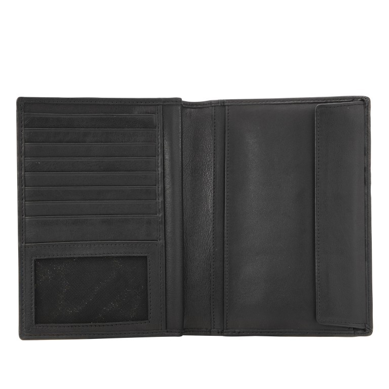 Brieftasche Fusto Adalbrecht passend für Impf- und Reisepass Schwarz, Farbe: schwarz, Marke: Maitre, EAN: 4006053602563, Abmessungen in cm: 12x17x2, Bild 4 von 5