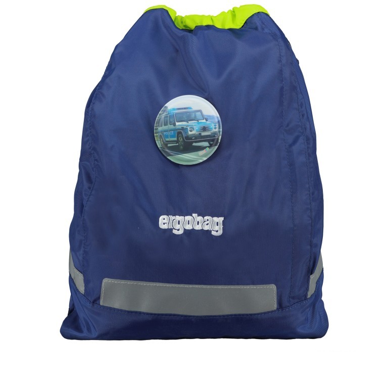 Schulranzen Cubo Set 5-teilig Modell 2022 FallrückziehBär, Farbe: blau/petrol, Marke: Ergobag, EAN: 4057081119523, Abmessungen in cm: 25x40x20, Bild 9 von 12