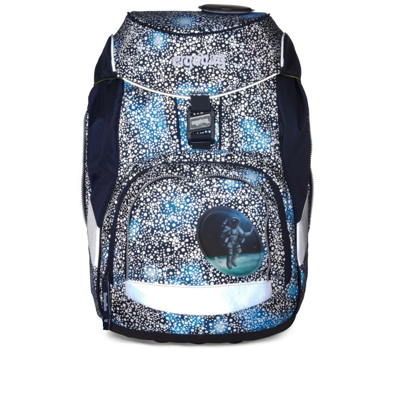 Schulranzen Pack Super Reflex Glow Set 6-teilig Modell 2022 Bär Anhalter durch die Galaxis, Farbe: blau/petrol, Marke: Ergobag, EAN: 4057081119417, Abmessungen in cm: 28x40x25, Bild 3 von 8