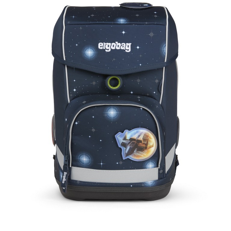Schulranzen Cubo Galaxy Glow Edition Set 5-teilig Modell 2022 KoBärnikus, Farbe: blau/petrol, Marke: Ergobag, EAN: 4057081119639, Abmessungen in cm: 25x40x20, Bild 2 von 13