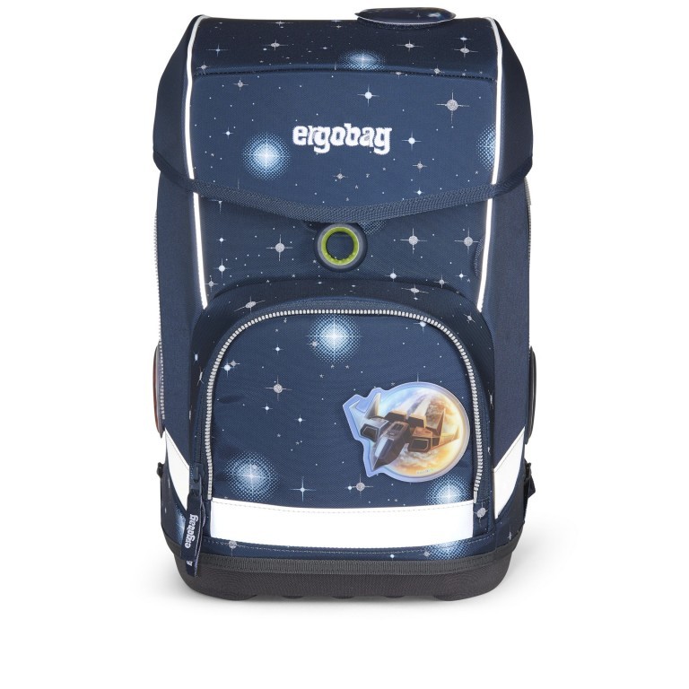 Schulranzen Cubo Galaxy Glow Edition Set 5-teilig Modell 2022 KoBärnikus, Farbe: blau/petrol, Marke: Ergobag, EAN: 4057081119639, Abmessungen in cm: 25x40x20, Bild 3 von 13