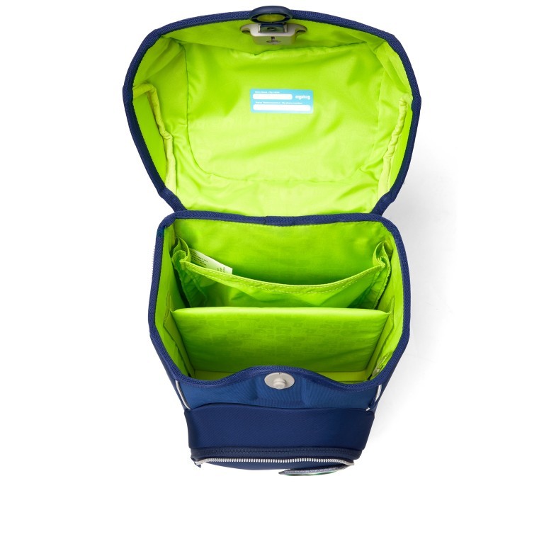 Schulranzen Cubo Galaxy Glow Edition Set 5-teilig Modell 2022 KoBärnikus, Farbe: blau/petrol, Marke: Ergobag, EAN: 4057081119639, Abmessungen in cm: 25x40x20, Bild 9 von 13