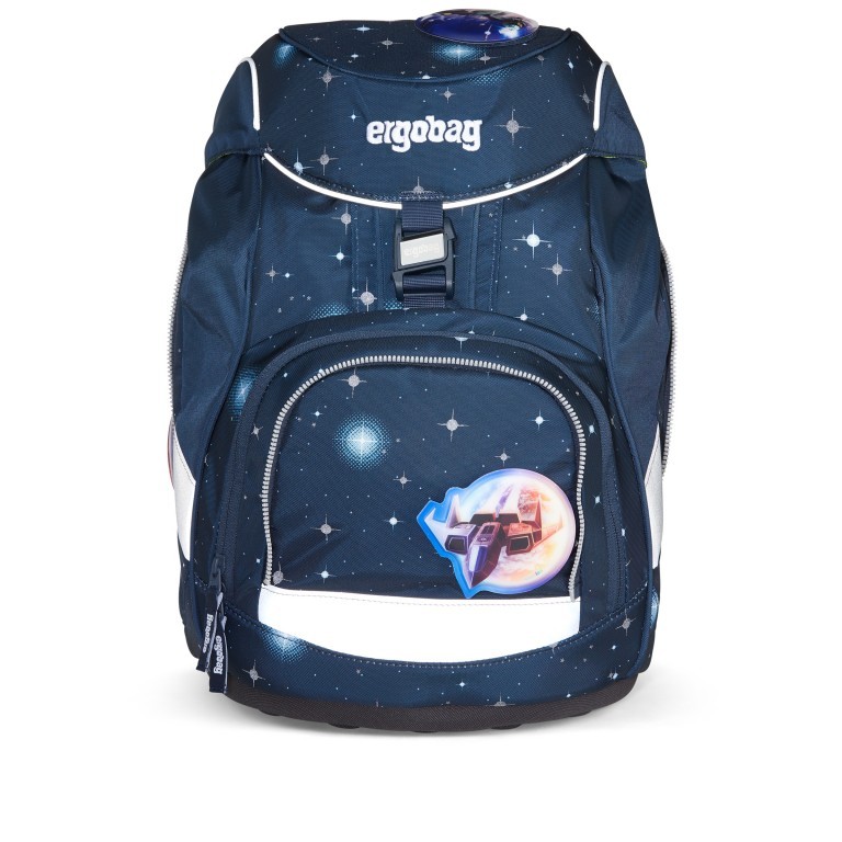 Schulranzen Pack Galaxy Glow Edition Set 6-teilig Modell 2022 KoBärnikus, Farbe: blau/petrol, Marke: Ergobag, EAN: 4057081119332, Abmessungen in cm: 25x35x22, Bild 3 von 12