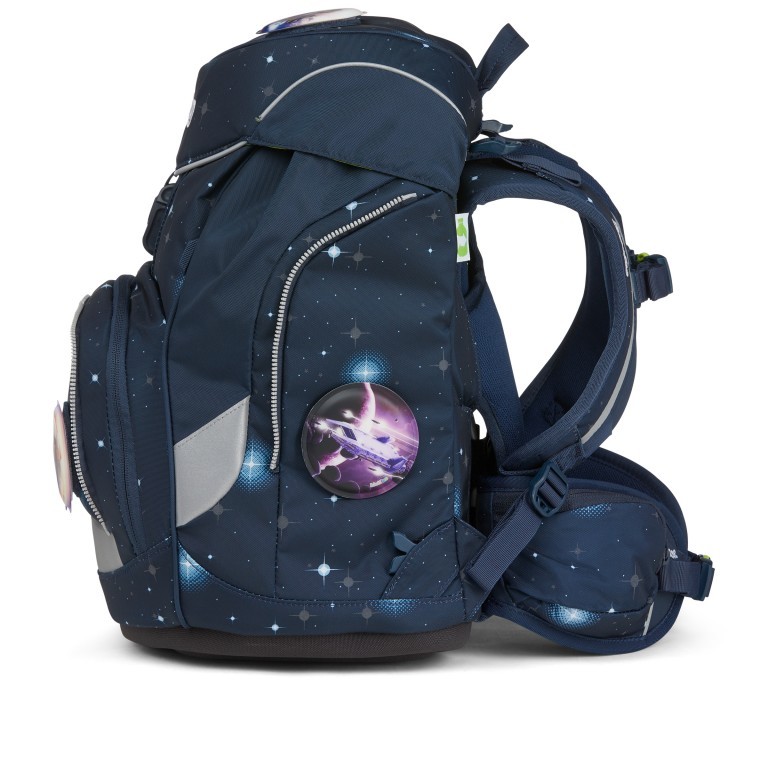 Schulranzen Pack Galaxy Glow Edition Set 6-teilig Modell 2022 KoBärnikus, Farbe: blau/petrol, Marke: Ergobag, EAN: 4057081119332, Abmessungen in cm: 25x35x22, Bild 5 von 12