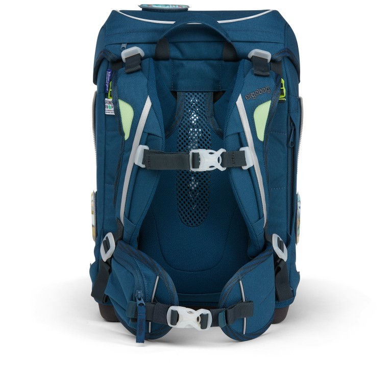 Schulranzen Cubo Eco Hero Edition Set 5-teilig Modell 2022 RobotBär, Farbe: blau/petrol, Marke: Ergobag, EAN: 4057081119691, Abmessungen in cm: 25x40x20, Bild 5 von 11