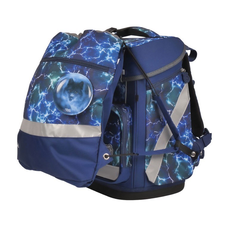 Schulranzen Hero Maxx Air+ 7-tlg. Felix, Farbe: blau/petrol, Marke: School Mood, EAN: 4260673272111, Abmessungen in cm: 30x38x22, Bild 8 von 9