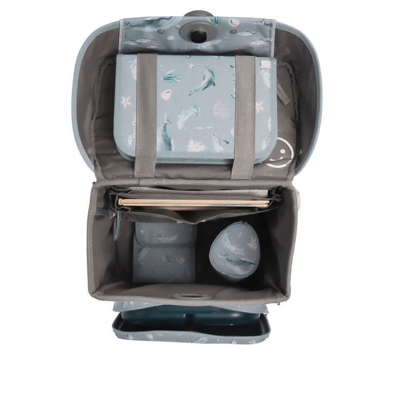 Schulranzen Hero Maxx Air+ Nordic Collection 7-tlg. Aqua, Farbe: blau/petrol, Marke: School Mood, EAN: 4260673272418, Abmessungen in cm: 30x38x22, Bild 7 von 9