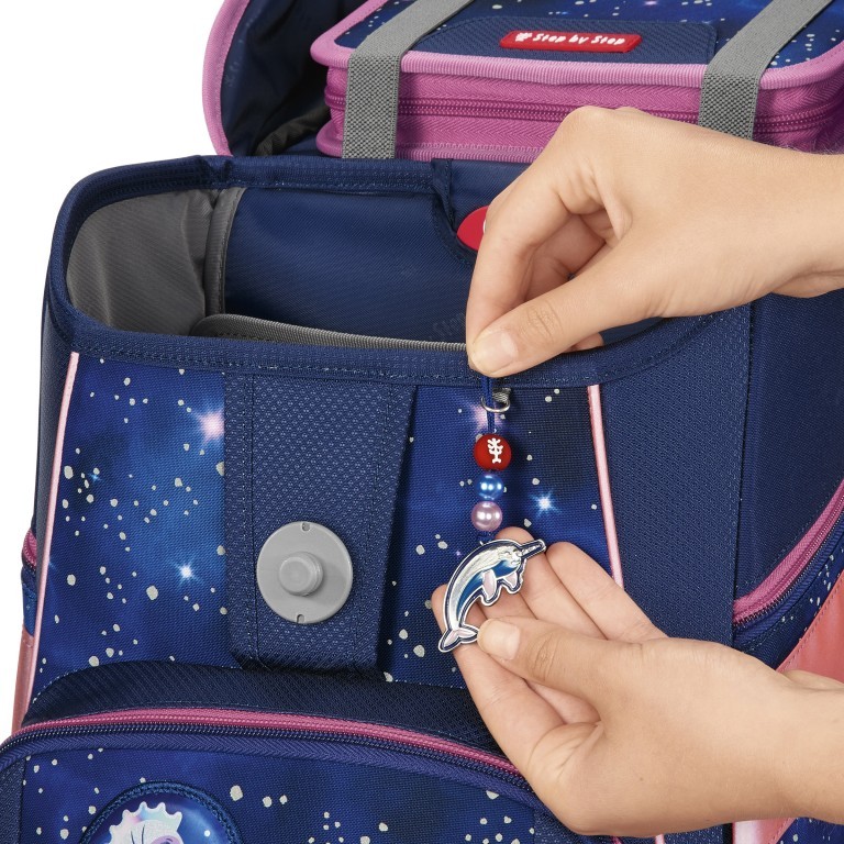 Schulranzen Space Reflect Special Edition Set 5-teilig Star Shuttle Elio, Farbe: blau/petrol, Marke: Step by Step, EAN: 4047443504135, Abmessungen in cm: 38x37x20, Bild 10 von 14