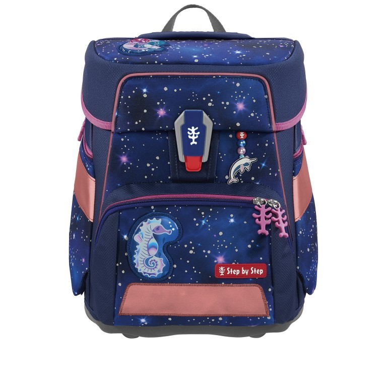 Schulranzen Space Reflect Special Edition Set 5-teilig Star Seahorse Zoe, Farbe: blau/petrol, Marke: Step by Step, EAN: 4047443504142, Abmessungen in cm: 38x37x20, Bild 2 von 14