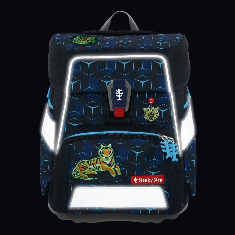 Schulranzen Space Shine Special Edition Set 5-teilig Dino Night Tyro, Farbe: grün/oliv, Marke: Step by Step, EAN: 4047443504104, Abmessungen in cm: 38x37x20, Bild 15 von 15