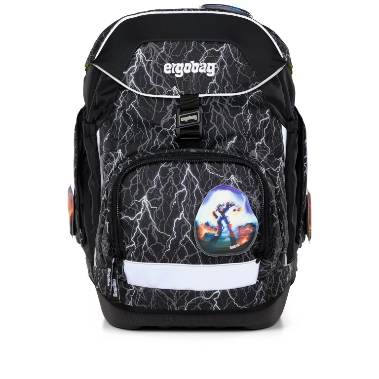 Schulranzen Pack Reflex Glow Set 6-teilig Modell 2025, Marke: Ergobag, Abmessungen in cm: 28x40x25, Bild 3 von 8