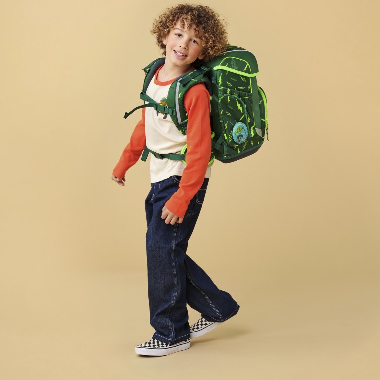 Schulranzen Cubo Lumi Edition Set 5-teilig Modell 2025, Marke: Ergobag, Abmessungen in cm: 28x38x25, Bild 6 von 7