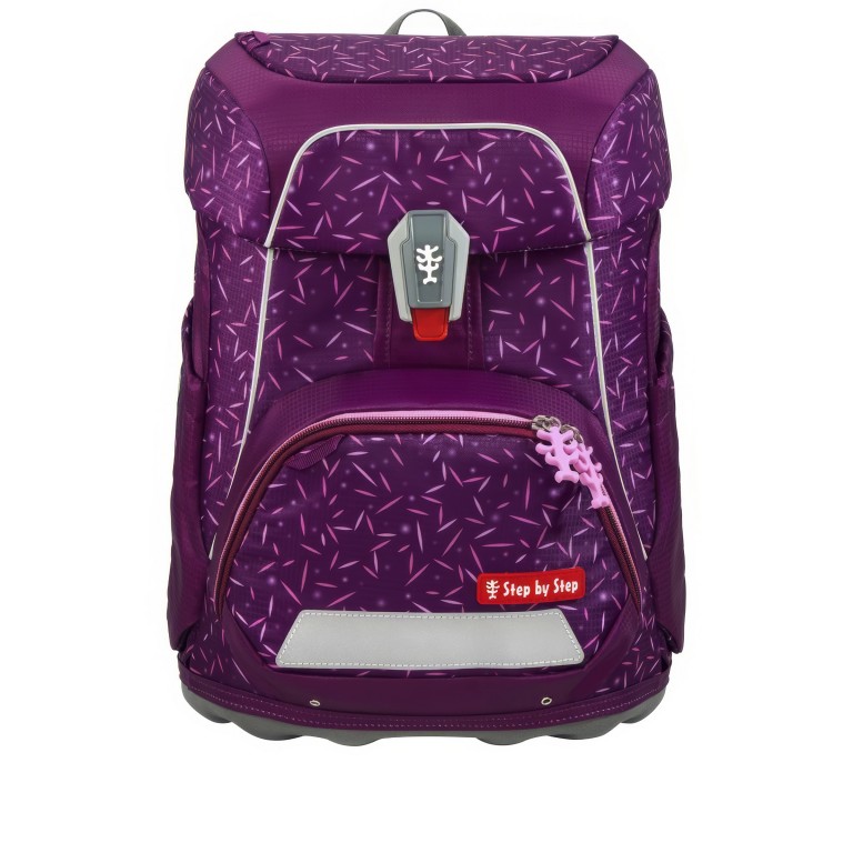 Schulranzen Fit Set 5-teilig, Farbe: schwarz, grau, blau/petrol, grün/oliv, rot/weinrot, flieder/lila, Marke: Step by Step, Abmessungen in cm: 28x37.5x20, Bild 4 von 16