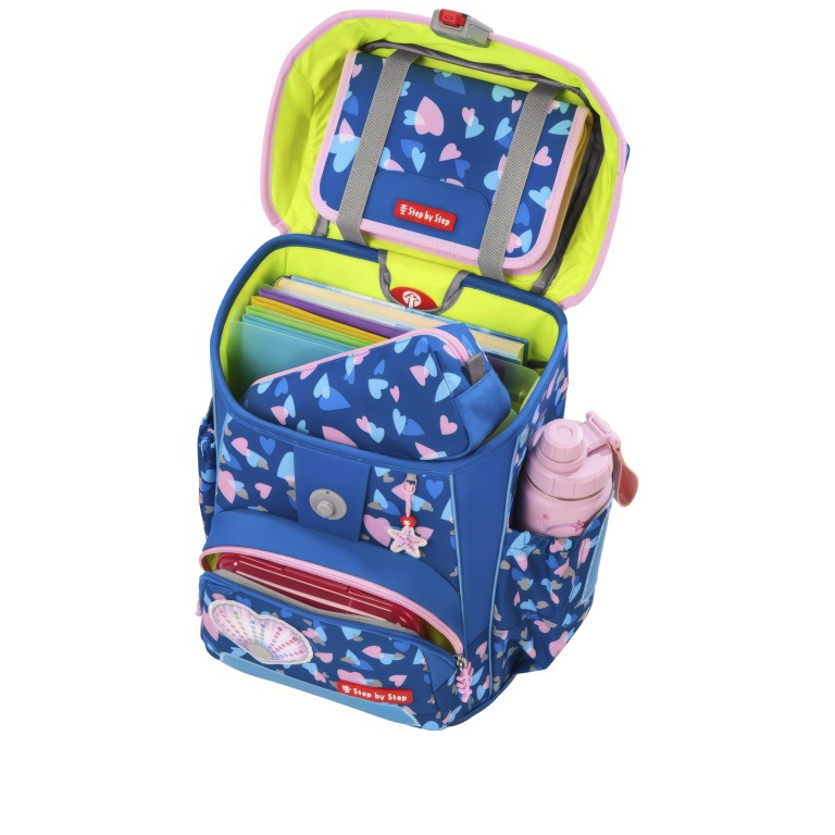 Schulranzen Cloud Special Edition Reflect Set 5-teilig, Farbe: blau/petrol, Marke: Step by Step, Abmessungen in cm: 28x37.5x20, Bild 7 von 16