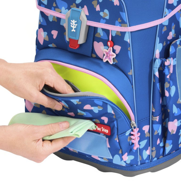 Schulranzen Cloud Special Edition Reflect Set 5-teilig Rocket Novo, Farbe: blau/petrol, Marke: Step by Step, EAN: 4047443539441, Abmessungen in cm: 28x37.5x20, Bild 11 von 16