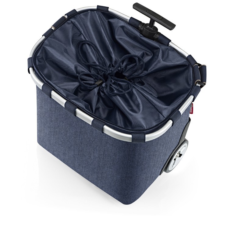 Einkaufsroller Carrycruiser Heringbone Dark Blue, Farbe: blau/petrol, Marke: Reisenthel, EAN: 4012013734076, Abmessungen in cm: 42x47.5x32, Bild 6 von 7