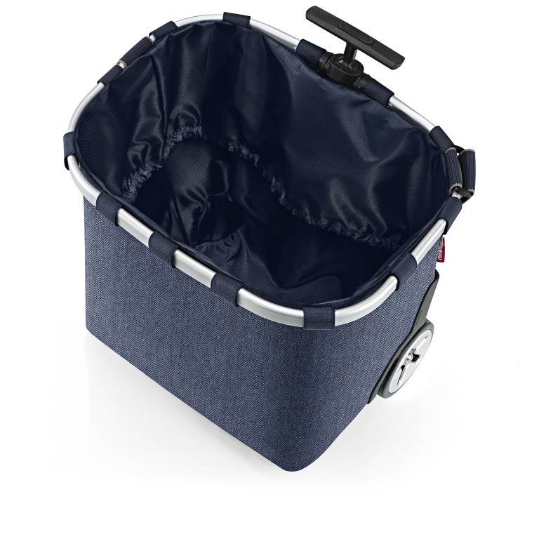 Einkaufsroller Carrycruiser Heringbone Dark Blue, Farbe: blau/petrol, Marke: Reisenthel, EAN: 4012013734076, Abmessungen in cm: 42x47.5x32, Bild 5 von 7