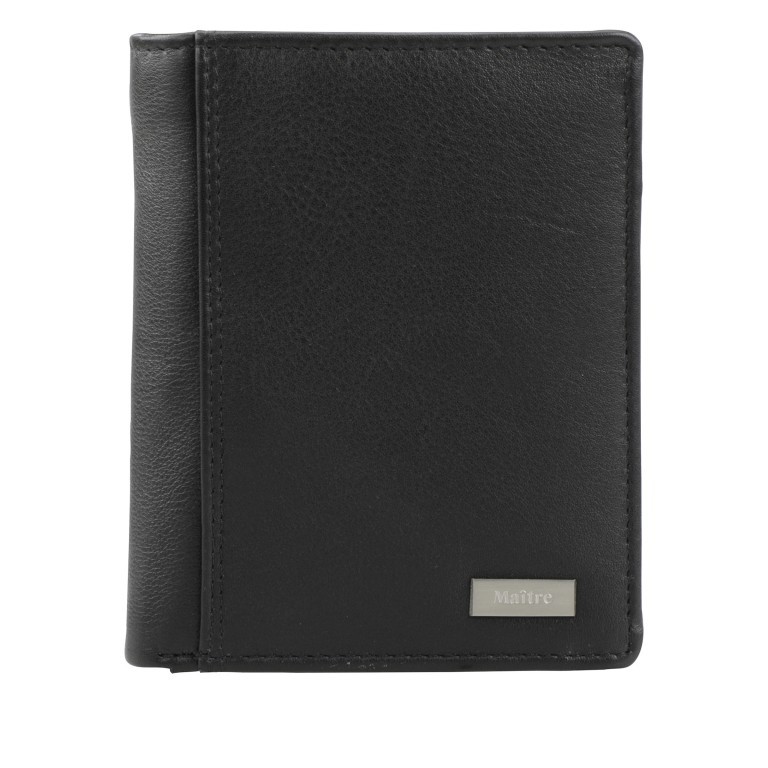 Geldbörse Fusto Hardwin, Farbe: schwarz, Marke: Maitre, EAN: 4006053602501, Abmessungen in cm: 10x12x2, Bild 1 von 8
