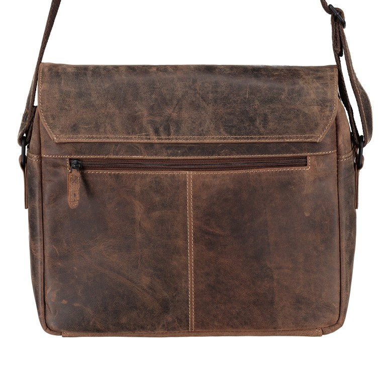 Kuriertasche Huntsville Habib mit Laptopfach, Marke: Hausfelder Manufaktur, Abmessungen in cm: 33x30x11, Bild 3 von 6