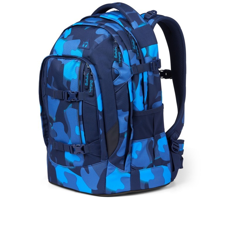 Rucksack Pack Blue Triangle, Farbe: schwarz, blau/petrol, Marke: Satch, EAN: 4057081072255, Abmessungen in cm: 30x45x22, Bild 2 von 11