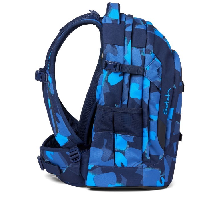 Rucksack Pack Jungle Flow Grün Schwarz-Weiß Punkte, Farbe: anthrazit, gelb, Marke: Satch, EAN: 4057081012473, Abmessungen in cm: 30x45x22, Bild 10 von 14