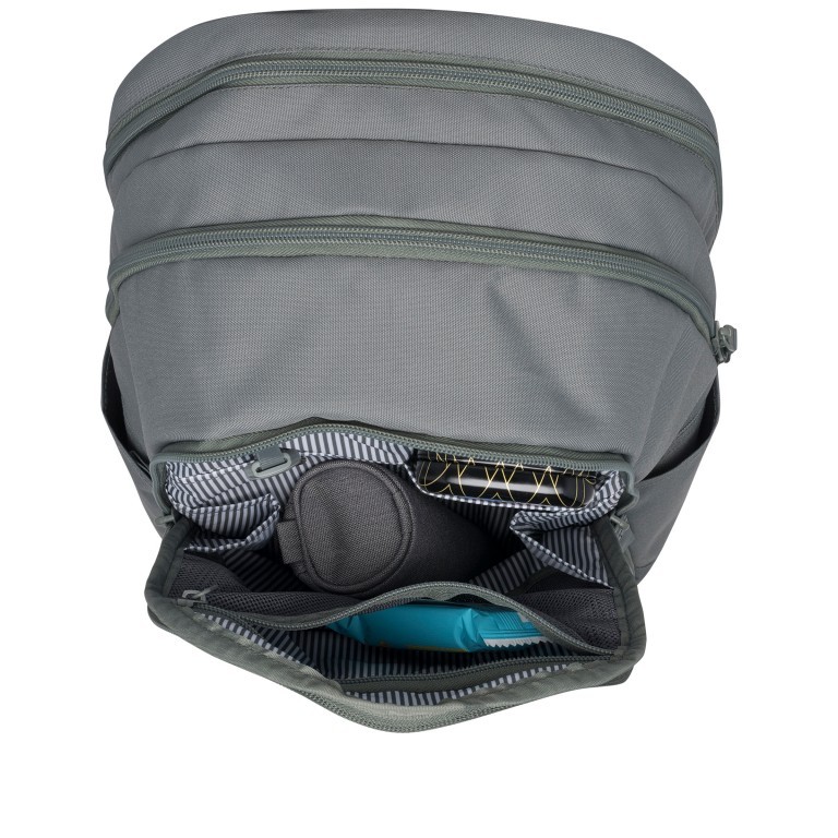 Rucksack Urban Midi mit separatem Laptopfach 15 Zoll Foggy Green, Farbe: grün/oliv, Marke: Beckmann, EAN: 7049982201244, Abmessungen in cm: 29x44x21, Bild 6 von 7