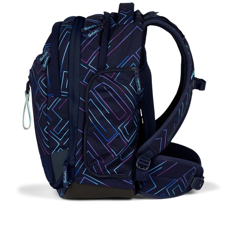 Rucksack Match 2025 erweiterbar auf 35 Liter, Farbe: schwarz, anthrazit, blau/petrol, grün/oliv, flieder/lila, orange, Marke: Satch, Abmessungen in cm: 30x45x24, Bild 7 von 10