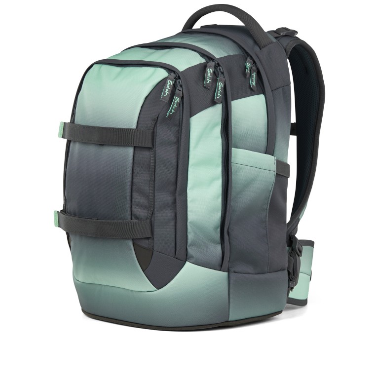 Rucksack Pack 2025, Farbe: schwarz, grau, blau/petrol, grün/oliv, flieder/lila, rosa/pink, Marke: Satch, Abmessungen in cm: 30x45x27, Bild 7 von 12