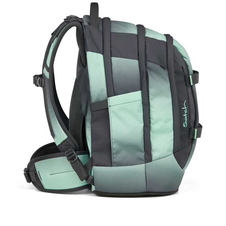 Rucksack Pack 2025, Farbe: schwarz, grau, blau/petrol, grün/oliv, flieder/lila, rosa/pink, Marke: Satch, Abmessungen in cm: 30x45x27, Bild 4 von 12