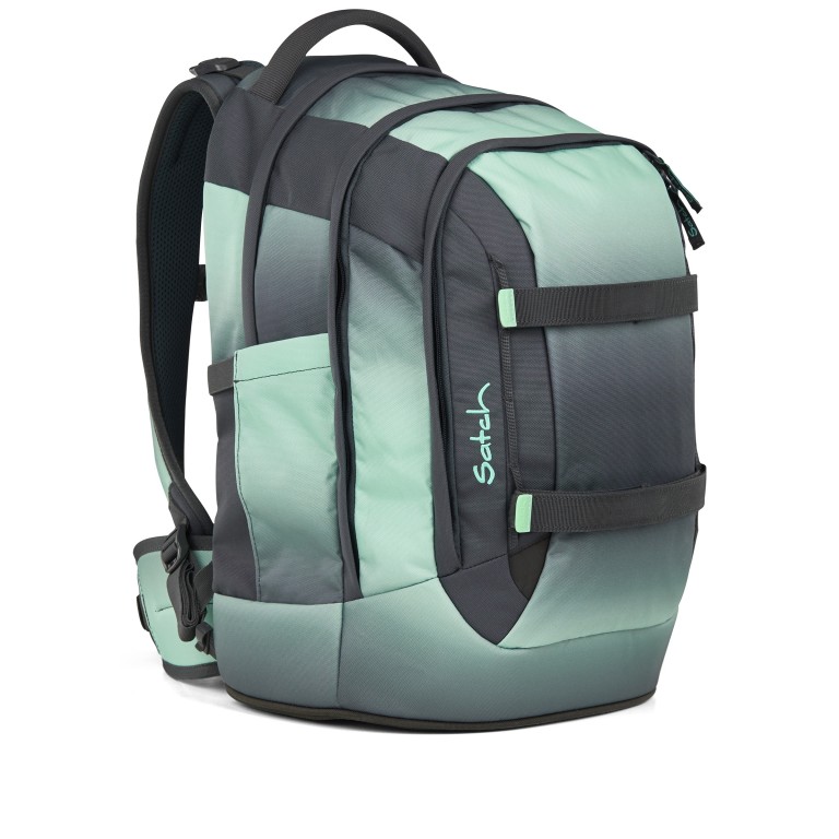 Rucksack Pack 2025, Farbe: schwarz, grau, blau/petrol, grün/oliv, flieder/lila, rosa/pink, Marke: Satch, Abmessungen in cm: 30x45x27, Bild 3 von 12
