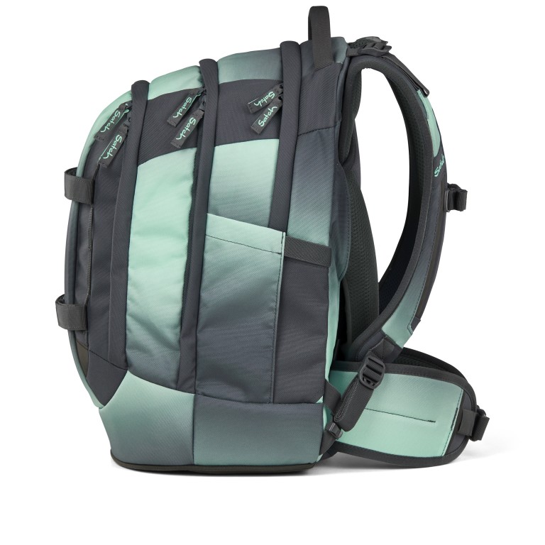 Rucksack Pack 2025, Farbe: schwarz, grau, blau/petrol, grün/oliv, flieder/lila, rosa/pink, Marke: Satch, Abmessungen in cm: 30x45x27, Bild 6 von 12