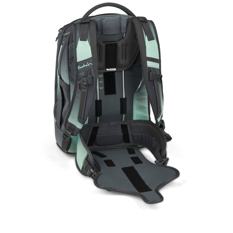 Rucksack Pack 2025, Farbe: schwarz, grau, blau/petrol, grün/oliv, flieder/lila, rosa/pink, Marke: Satch, Abmessungen in cm: 30x45x27, Bild 11 von 12