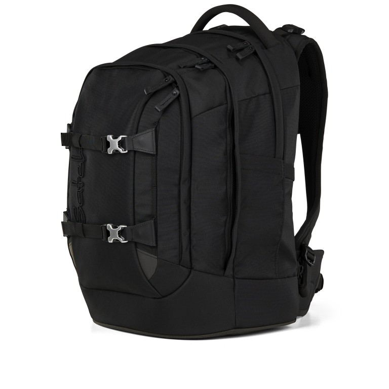 Rucksack Pack 2025 Skandi Style, Farbe: schwarz, blau/petrol, grün/oliv, rot/weinrot, Marke: Satch, Abmessungen in cm: 30x45x27, Bild 7 von 10