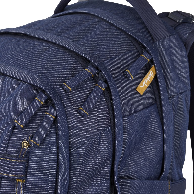 Rucksack Pack 2025 Next Denim Special Edition Set dreiteilig, Farbe: blau/petrol, Marke: Satch, Abmessungen in cm: 30x45x27, Bild 11 von 16