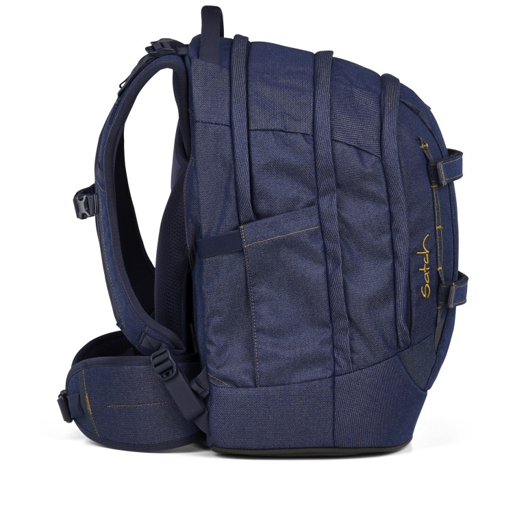 Rucksack Pack 2025 Next Denim Special Edition Set dreiteilig, Farbe: blau/petrol, Marke: Satch, Abmessungen in cm: 30x45x27, Bild 5 von 16