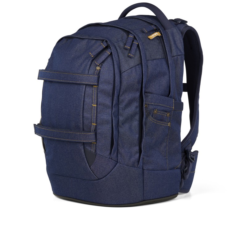 Rucksack Pack 2025 Next Denim Special Edition Set dreiteilig, Farbe: blau/petrol, Marke: Satch, Abmessungen in cm: 30x45x27, Bild 8 von 16