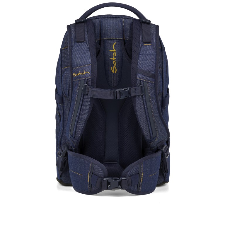 Rucksack Pack 2025 Next Denim Special Edition Set dreiteilig, Farbe: blau/petrol, Marke: Satch, Abmessungen in cm: 30x45x27, Bild 6 von 16