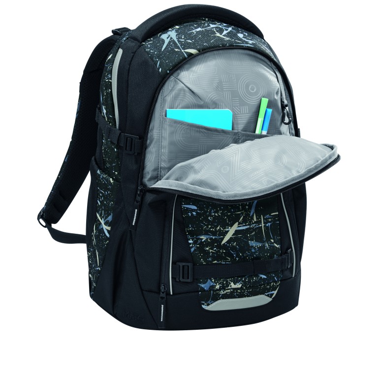 Rucksack Mate Reflective Modell 2026 30 Liter, Farbe: schwarz, flieder/lila, Marke: Coocazoo, Abmessungen in cm: 30x44x23, Bild 5 von 10