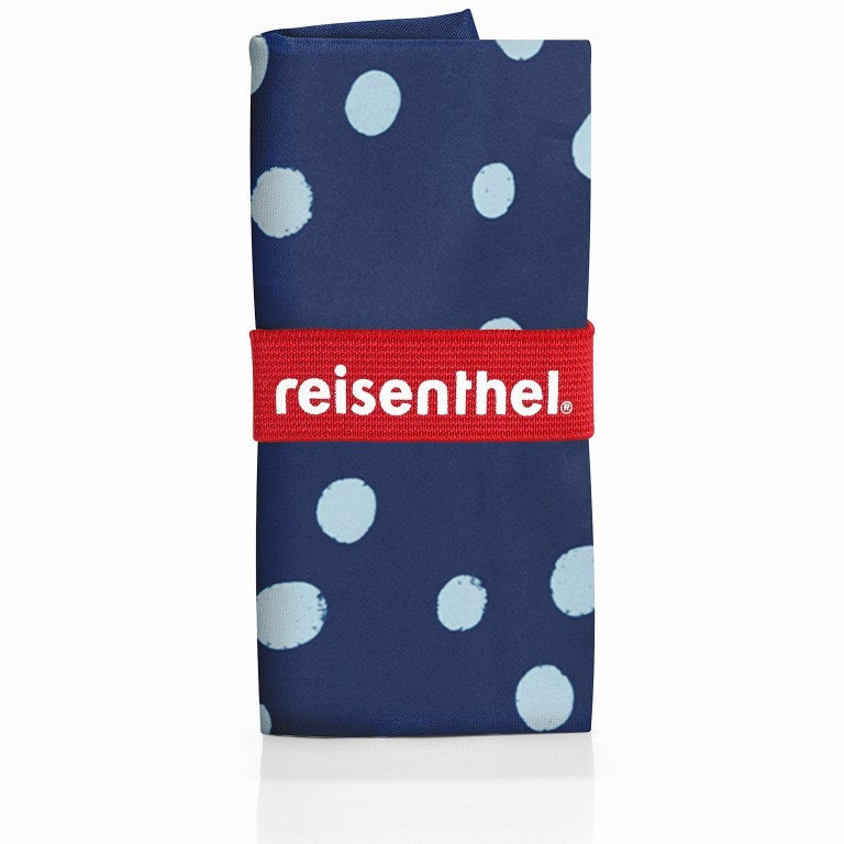 Falttasche Mini Maxi Shopper Spots Navy, Farbe: blau/petrol, Marke: Reisenthel, EAN: 4012013584282, Abmessungen in cm: 43.5x63x6, Bild 2 von 2