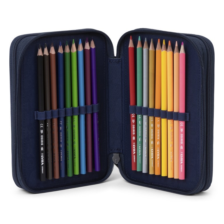Stifteetui Maxi Mäppchen Glow Set 40-teilig, Marke: Ergobag, Abmessungen in cm: 20.5x13.5x6.5, Bild 4 von 5