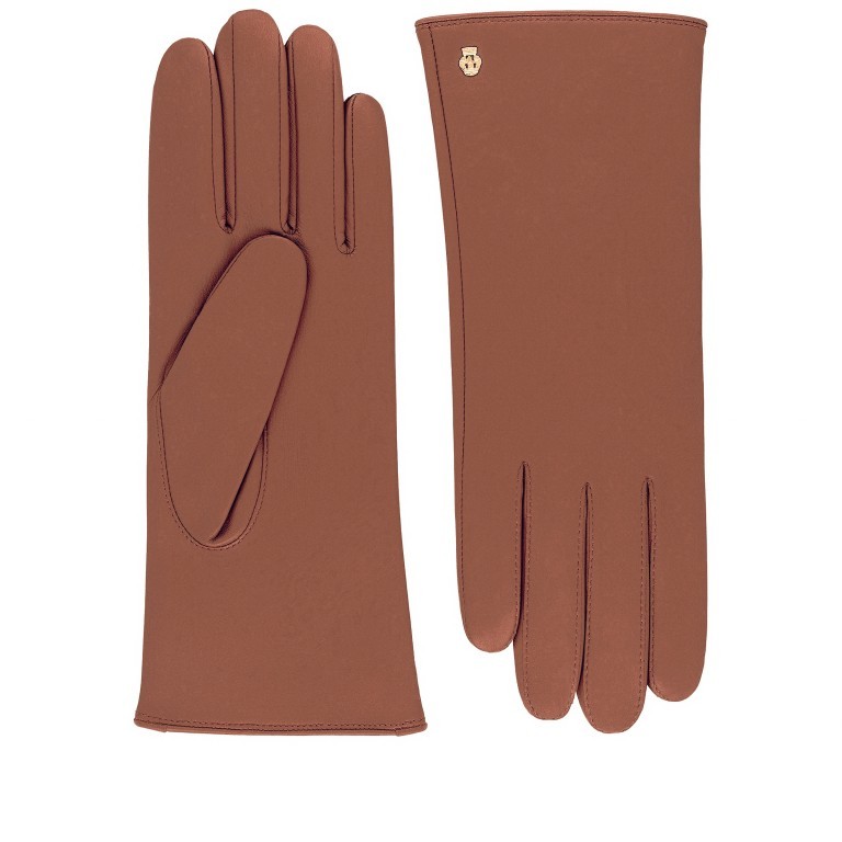 Handschuhe Hamburg Damen Leder Wollfutter Größe 7 Saddle Brown, Farbe: braun, Marke: Roeckl, EAN: 4003661319968, Bild 1 von 1