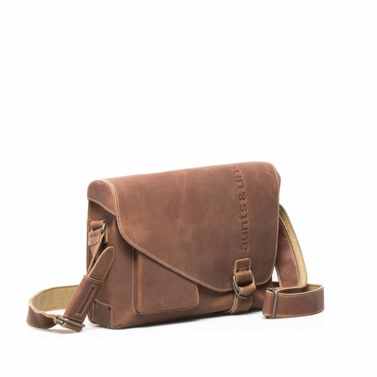 Kuriertasche Hunter Judd Vintage Tan, Farbe: cognac, Marke: Aunts & Uncles, EAN: 4250394905160, Abmessungen in cm: 33x25x9, Bild 3 von 5