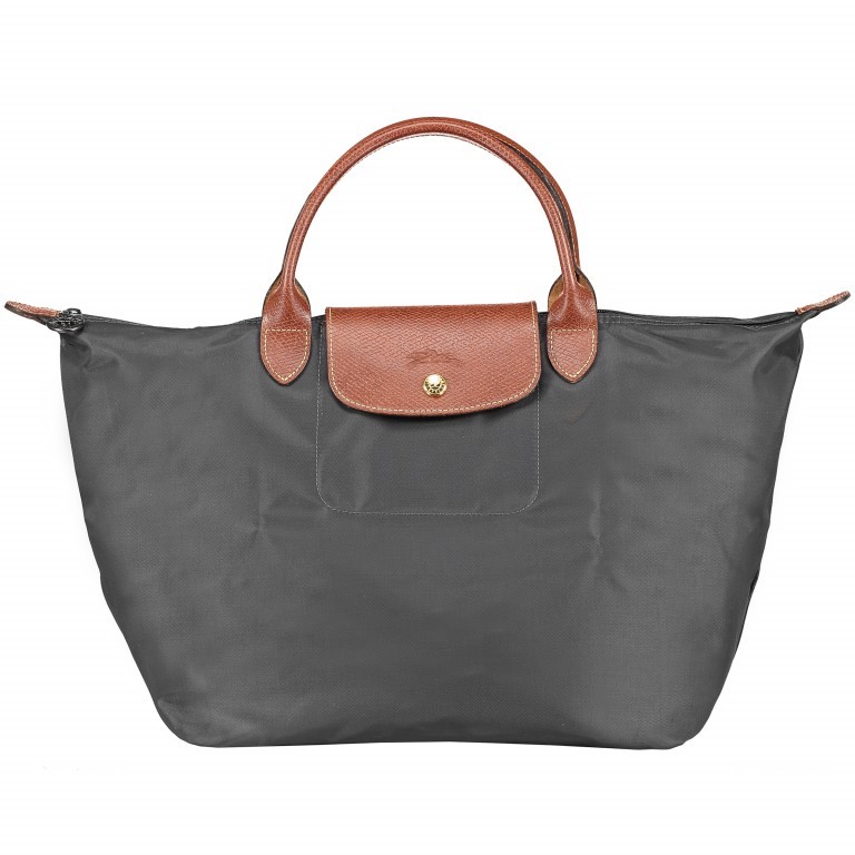 Handtasche Le Pliage Handtasche M Anthra, Farbe: anthrazit, Marke: Longchamp, EAN: 3597921025535, Abmessungen in cm: 30x28x20, Bild 1 von 5