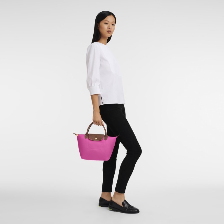 Handtasche Le Pliage Handtasche S Pink, Farbe: rosa/pink, Marke: Longchamp, EAN: 3597922260621, Abmessungen in cm: 23x22x14, Bild 4 von 6
